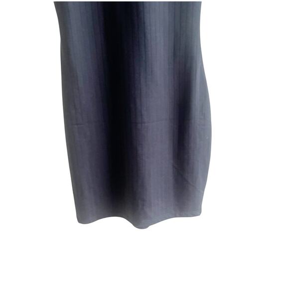 VILA Vipola Black Ribbed Short Sleeve Collard Mini Dress - Sz XS - NWT - Picture 5 of 12